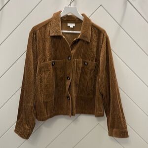 J Jill Brown Corduroy Jacket